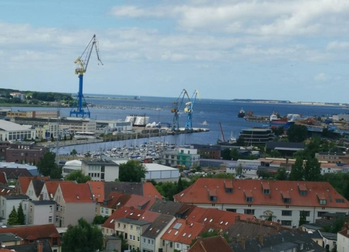 Blick von der Marienkirche auf Wismar