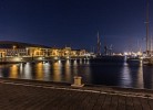 Wismarer Hafen bei Nacht